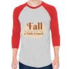 Unisex 50/50 Raglan Three-Quarter Sleeve Tee Thumbnail