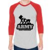 Unisex 50/50 Raglan Three-Quarter Sleeve Tee Thumbnail