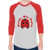 Unisex 50/50 Raglan Three-Quarter Sleeve Tee Thumbnail