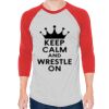 Unisex 50/50 Raglan Three-Quarter Sleeve Tee Thumbnail