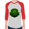 Unisex 50/50 Raglan Three-Quarter Sleeve Tee Thumbnail