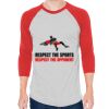Unisex 50/50 Raglan Three-Quarter Sleeve Tee Thumbnail