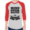 Unisex 50/50 Raglan Three-Quarter Sleeve Tee Thumbnail