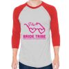 Unisex 50/50 Raglan Three-Quarter Sleeve Tee Thumbnail