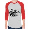 Unisex 50/50 Raglan Three-Quarter Sleeve Tee Thumbnail
