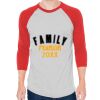 Unisex 50/50 Raglan Three-Quarter Sleeve Tee Thumbnail