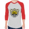 Unisex 50/50 Raglan Three-Quarter Sleeve Tee Thumbnail
