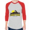 Unisex 50/50 Raglan Three-Quarter Sleeve Tee Thumbnail