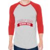 Unisex 50/50 Raglan Three-Quarter Sleeve Tee Thumbnail