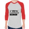Unisex 50/50 Raglan Three-Quarter Sleeve Tee Thumbnail