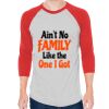 Unisex 50/50 Raglan Three-Quarter Sleeve Tee Thumbnail