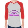 Unisex 50/50 Raglan Three-Quarter Sleeve Tee Thumbnail