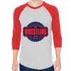 Unisex 50/50 Raglan Three-Quarter Sleeve Tee Thumbnail
