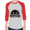 Unisex 50/50 Raglan Three-Quarter Sleeve Tee Thumbnail