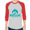 Unisex 50/50 Raglan Three-Quarter Sleeve Tee Thumbnail