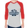 Unisex 50/50 Raglan Three-Quarter Sleeve Tee Thumbnail