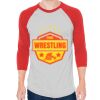 Unisex 50/50 Raglan Three-Quarter Sleeve Tee Thumbnail
