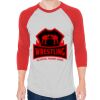 Unisex 50/50 Raglan Three-Quarter Sleeve Tee Thumbnail