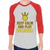 Unisex 50/50 Raglan Three-Quarter Sleeve Tee Thumbnail