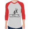 Unisex 50/50 Raglan Three-Quarter Sleeve Tee Thumbnail
