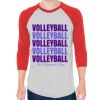 Unisex 50/50 Raglan Three-Quarter Sleeve Tee Thumbnail