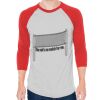 Unisex 50/50 Raglan Three-Quarter Sleeve Tee Thumbnail