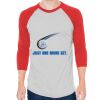 Unisex 50/50 Raglan Three-Quarter Sleeve Tee Thumbnail