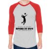 Unisex 50/50 Raglan Three-Quarter Sleeve Tee Thumbnail