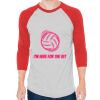 Unisex 50/50 Raglan Three-Quarter Sleeve Tee Thumbnail