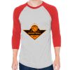 Unisex 50/50 Raglan Three-Quarter Sleeve Tee Thumbnail