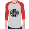 Unisex 50/50 Raglan Three-Quarter Sleeve Tee Thumbnail