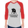 Unisex 50/50 Raglan Three-Quarter Sleeve Tee Thumbnail