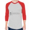 Unisex 50/50 Raglan Three-Quarter Sleeve Tee Thumbnail