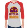 Unisex 50/50 Raglan Three-Quarter Sleeve Tee Thumbnail