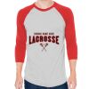 Unisex 50/50 Raglan Three-Quarter Sleeve Tee Thumbnail