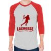 Unisex 50/50 Raglan Three-Quarter Sleeve Tee Thumbnail