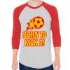 Unisex 50/50 Raglan Three-Quarter Sleeve Tee Thumbnail