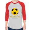 Unisex 50/50 Raglan Three-Quarter Sleeve Tee Thumbnail