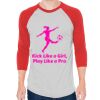 Unisex 50/50 Raglan Three-Quarter Sleeve Tee Thumbnail