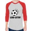 Unisex 50/50 Raglan Three-Quarter Sleeve Tee Thumbnail