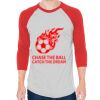 Unisex 50/50 Raglan Three-Quarter Sleeve Tee Thumbnail