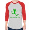 Unisex 50/50 Raglan Three-Quarter Sleeve Tee Thumbnail