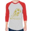 Unisex 50/50 Raglan Three-Quarter Sleeve Tee Thumbnail