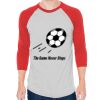 Unisex 50/50 Raglan Three-Quarter Sleeve Tee Thumbnail