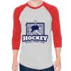 Unisex 50/50 Raglan Three-Quarter Sleeve Tee Thumbnail