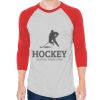 Unisex 50/50 Raglan Three-Quarter Sleeve Tee Thumbnail
