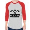 Unisex 50/50 Raglan Three-Quarter Sleeve Tee Thumbnail
