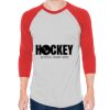 Unisex 50/50 Raglan Three-Quarter Sleeve Tee Thumbnail