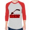 Unisex 50/50 Raglan Three-Quarter Sleeve Tee Thumbnail