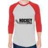 Unisex 50/50 Raglan Three-Quarter Sleeve Tee Thumbnail